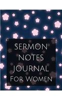 Sermon notes journal for women: Sermon notes journal for women With Calendar 2018-2019, Creative Workbook with simple Guide to Journaling: size 8.5x11 Inches Extra Large Made In US