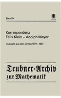 Korrespondenz Felix Klein -- Adolph Mayer