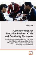 Competencies for Executive Business Crisis and Continuity Managers