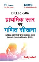 D.El.Ed.-504 Learning Mathematics at Elementary Level In Hindi Medium