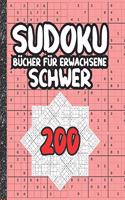 Sudoku Bücher für Erwachsene schwer: 200 Sudokus von hart mit Lösungen für Erwachsene Geschenke Sudoku hartes Buch Liebhaber Erwachsene, Kinder
