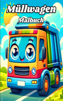 Müllwagen Malbuch: Einfache Müllfahrzeuge zum Ausmalen für Kinder