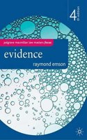 Evidence (Palgrave Macmillan Law Masters)