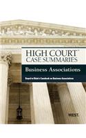 High Court Case Summaries on Business Associations, Keyed to Klein