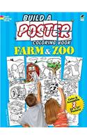 Build a Poster Coloring Book--Farm & Zoo