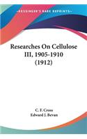 Researches On Cellulose III, 1905-1910 (1912)