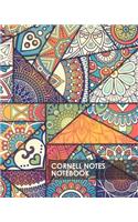 Cornell Notes Notebook: Abstract Colorful Tribal Design Proven Study Method for College, High School and Homeschool Students 8x10 140 Blank Lined Pages Simple Effective Fun(1 Cornell Lined Notes Notebook)