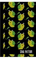 Snail Pattern: small lined Snail Notebook / Travel Journal to write in (6'' x 9'') 120 pages