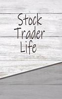 Stock Trader Life: Personalized Rustic Isometric Dot Notebook 120 Pages 6x9