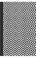 Journal: Geometric Design (Black and White) 6x9 - Dot Journal - Journal with Dot Grid Paper - Dotted Pages with Light Grey Dots