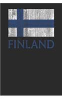 Finland Flag: Dotted Bullet Notebook (6 X 9 - 120 Pages) Finland Themed Notebook for Gift / Daily Activity Journals / Diary