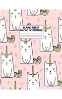 Blank Sheet Music Notebook