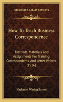 How To Teach Business Correspondence