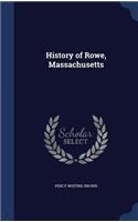 History of Rowe, Massachusetts