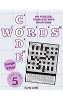 Large Print Code Words Volume 5: (English)