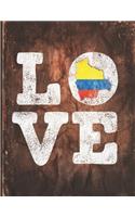 Love: Colombia Flag Cute Personalized Gift for Colombian Friend 2020 Calendar Daily Weekly Monthly Planner Organizer