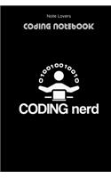 Coding Nerd - Coding Notebook: Blank Lined Journal for Programmers - Ideal Companion for Developers & Designers - Perfect Gift for Software Engineers