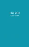 2020-2023 Monthly Planner: Large Four Year Planner with Blue Cover