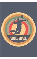 Volleyball: Retro Vintage Weekly & Monthly Planner 2020 - 52 Week Calendar 6 x 9 Organizer - Gift for Volleyball Players