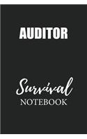Auditor Survival Notebook: Small Undated Weekly Planner for Work and Personal Everyday Use Habit Tracker Password Logbook Music Review Playlist Diary Journal
