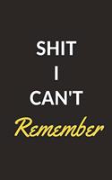 Shit I Can't Remember