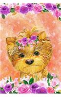 Journal Notebook For Dog Lovers Yorkshire Terrier In Flowers 5: 162 Lined and Numbered Pages With Index For Journaling, Writing, Planning and Doodling, For Women, Men, Kids, 160 Pages, Easy To Carry Size.(35 Handy Lined Journal)
