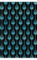 Journal Notebook Teardrops Pattern 1