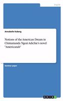 Notions of the American Dream in Chimamanda Ngozi Adichie's novel "Americanah"