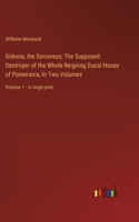 Sidonia, the Sorceress; The Supposed Destroyer of the Whole Reigning Ducal House of Pomerania, In Two Volumes