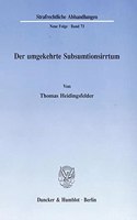 Der Umgekehrte Subsumtionsirrtum