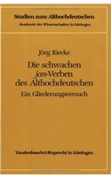 Die Schwachen Jan-Verben Des Althochdeutschen