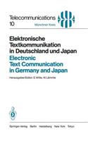 Elektronische Textkommunikation in Deutschland Und Japan / Electronic Text Communication in Germany and Japan