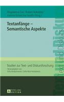 Textanfaenge - Semantische Aspekte