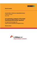 Lie symmetry analysis of the Hopf functional-differential equation: Lie-Symmetrieanalyse der Hopf-Funktionaldifferentialgleichung