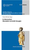 In Memoriam Wendelin Schmidt-Dengler