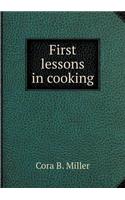 First Lessons in Cooking