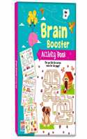 Brain Booster Activity Book for Kids Toddlers and Children 6+ Years: 96 Pages Preschool Educational Writing Practice, Pencil Control, Tracing, Maths and Brain Boosting Fun â€“ Reusable Early Learning Book