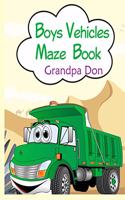 Boys Vehicles Maze Book