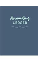 Accounting Ledger: General Business, Tracking Finances and Transactions, 6 Column Payment Record.