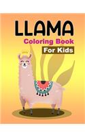 llama coloring book for kids