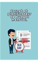 Carnet et planificateur de budget mensuel