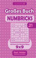 Sudoku Großes Buch Numbricks - 500 Harte bis Meistere Rätsel 9x9 (Band 21) - German Edition