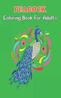Peacock Coloring Book for Adults