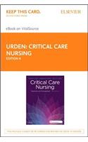 Critical Care Nursing - Pageburst eBook on Vitalsource (Retail Access Card)