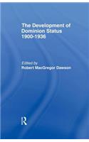 Development of Dominion Status 1900-1936