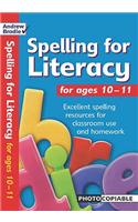 Spelling for Literacy for ages 10-11