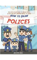 Step-by-Step Way to Draw Police