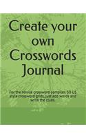 Create Your Own Crosswords Journal