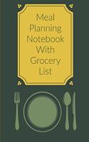 Meal Planning Notebook with Grocery List