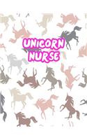 Unicorn Nurse: Cute Journal Notebook for Nursing Student and Practitioner with Large 8.5 x 11 Blank Ruled White Paper (Perfect for School, Medical, Clinical and Ho